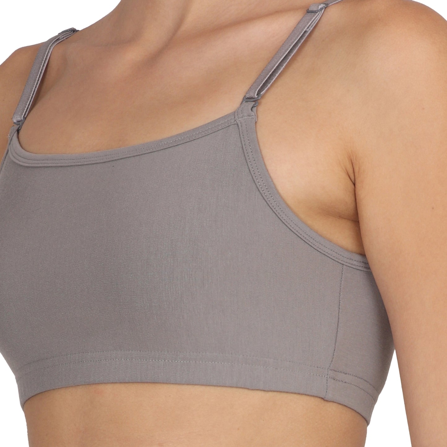 POOJA RAGENEE Smooth Fabric & comfortable Sports Bra for Fitness SQ1031 Grey