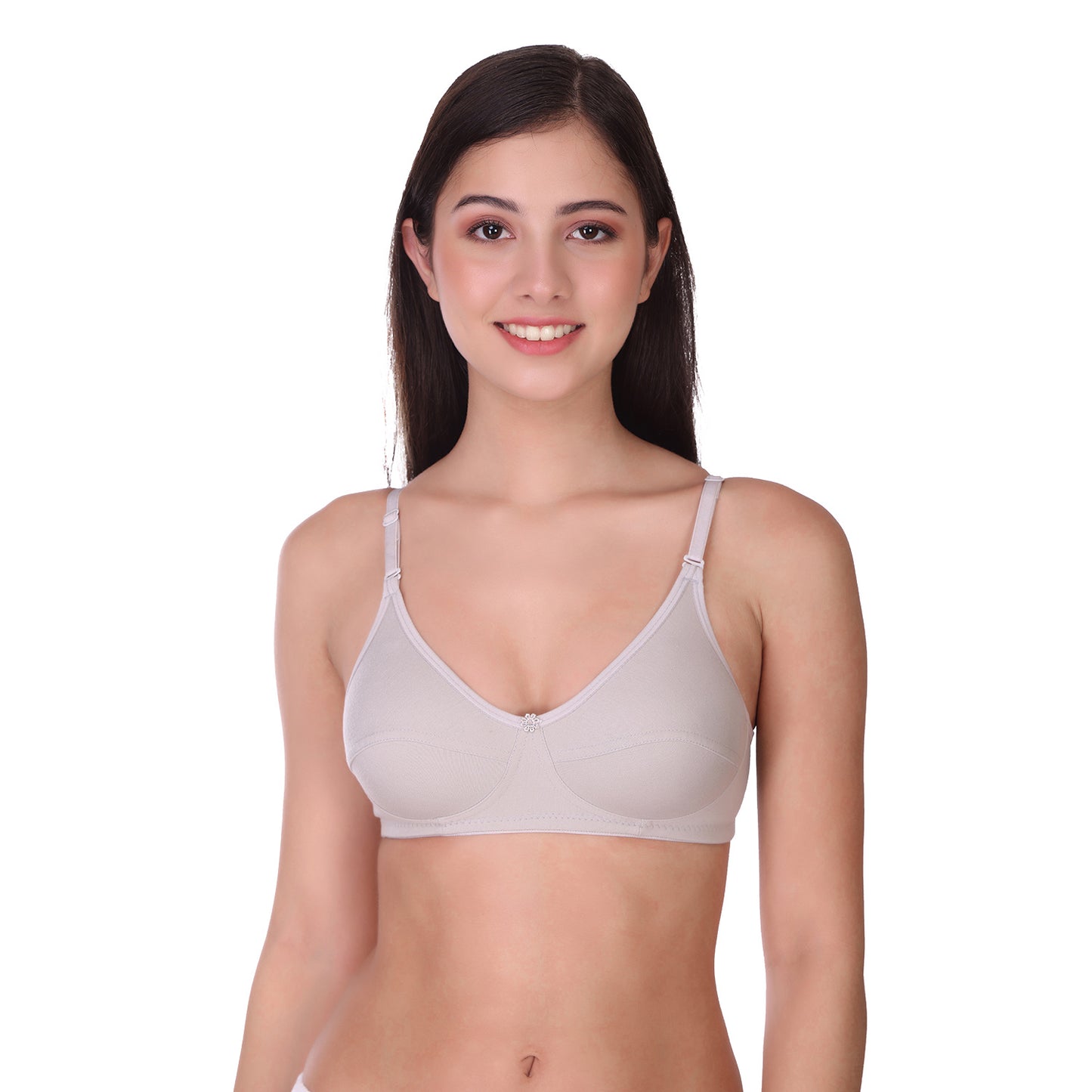 Pooja Ragenee Light Pad Cotton Regular bra for Women Grey