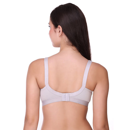 Pooja Ragenee Light Pad Cotton Regular bra for Women Grey