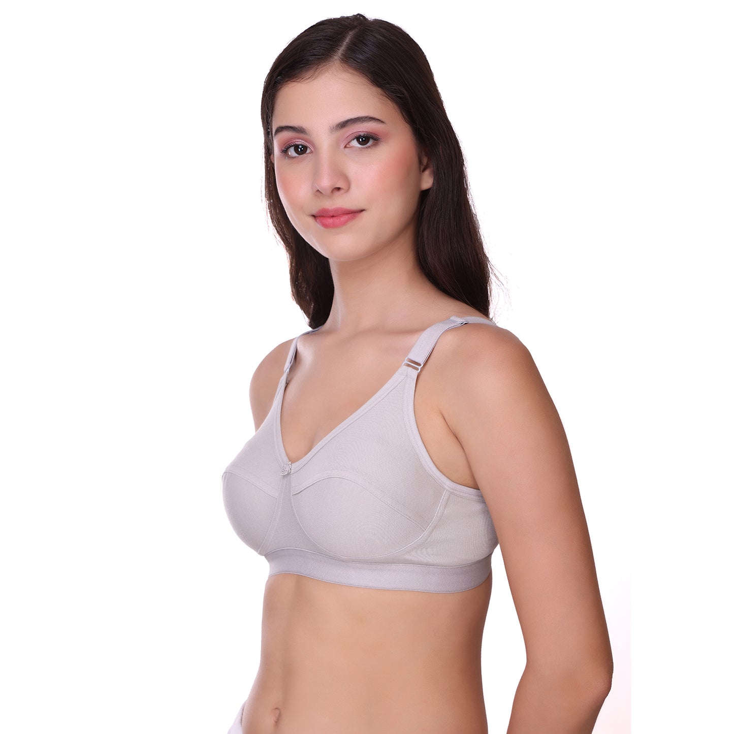 Pooja Ragenee Light Pad Cotton Regular bra for Women Grey