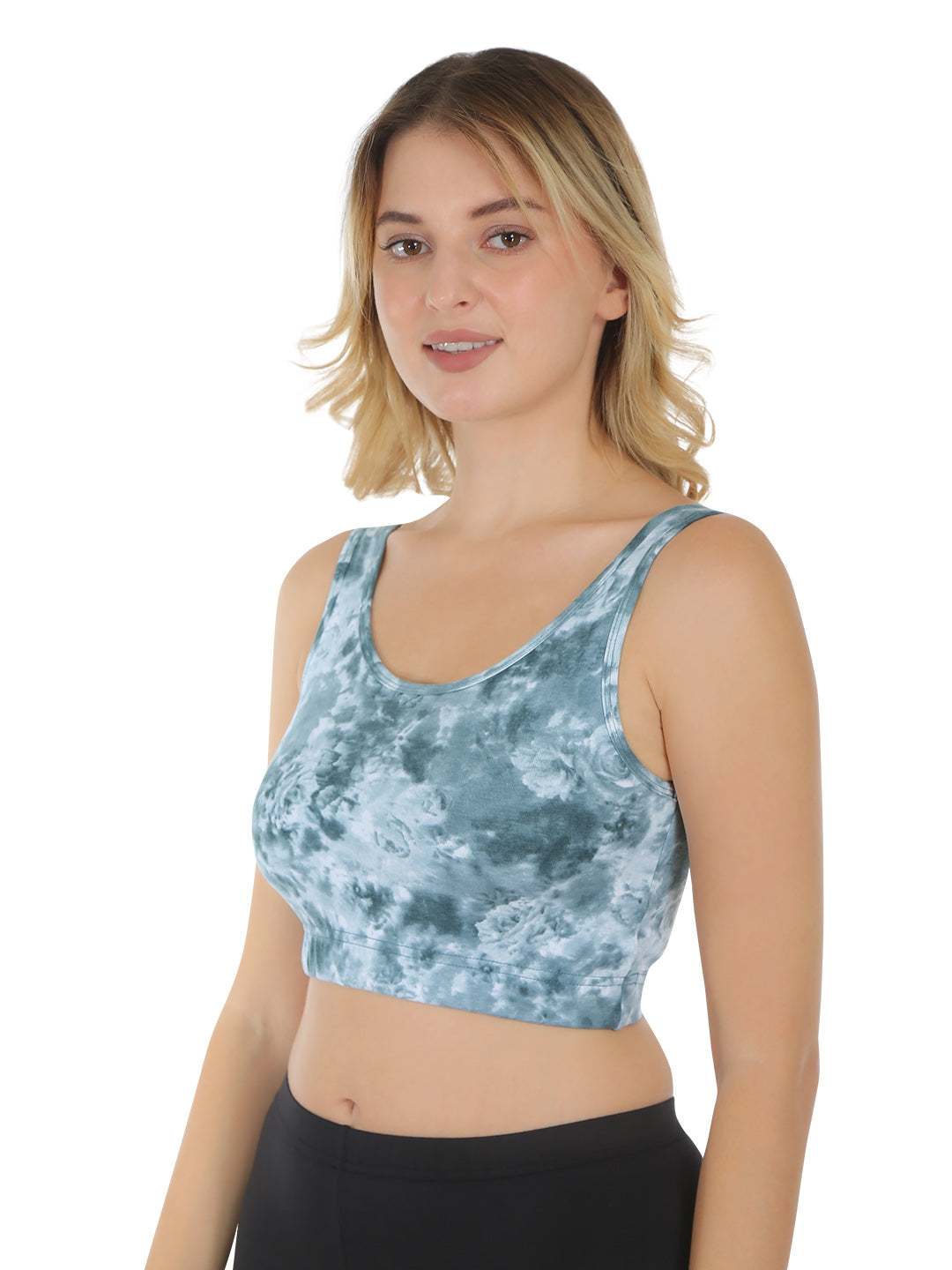 POOJA RAGENEE Smooth Fabric & comfortable Sports Bra for Fitness SQ1038 Grey-Green