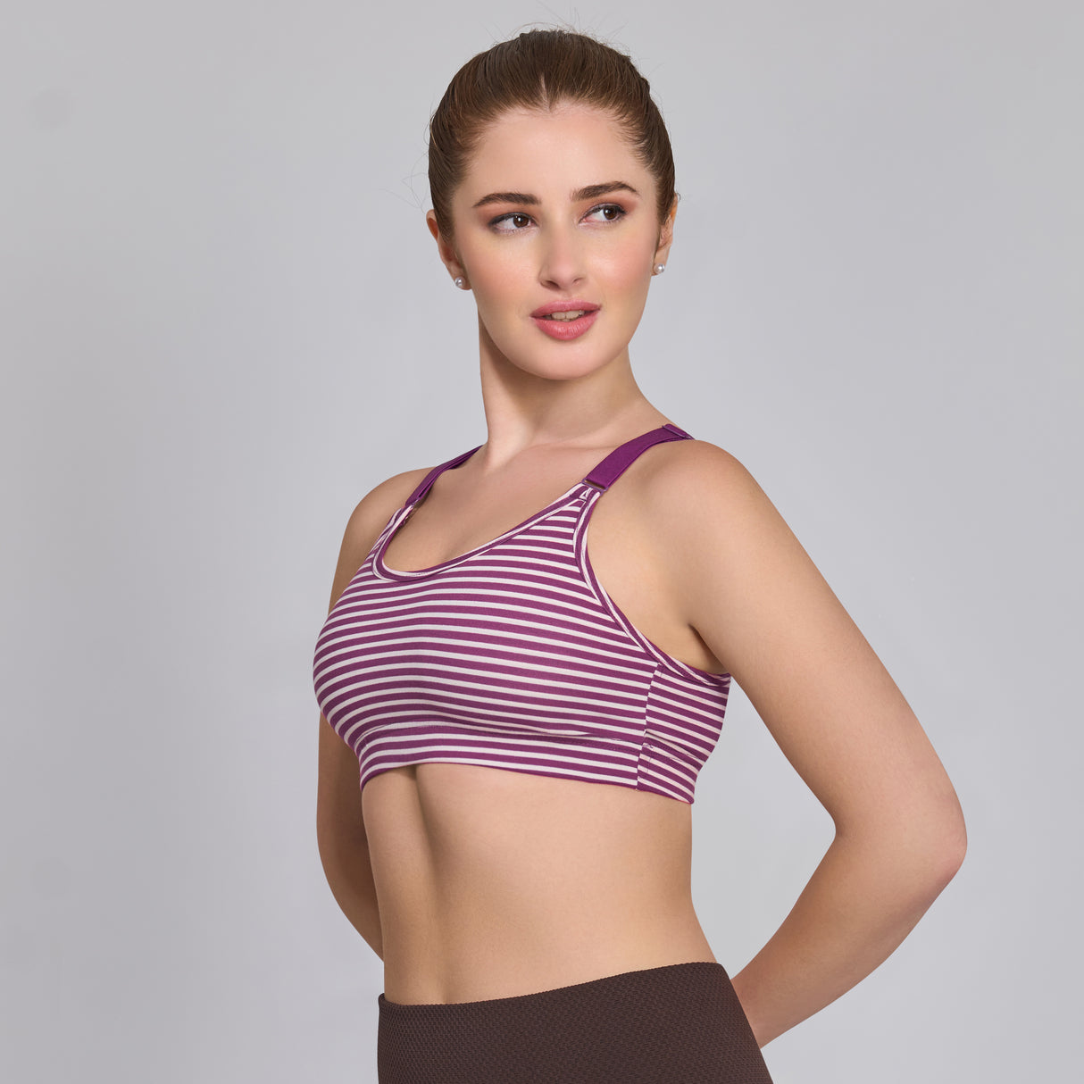 Stylish Printed Sports Bra–Breathable, Stretchable & Perfect for Everyday Comfort SQ1045