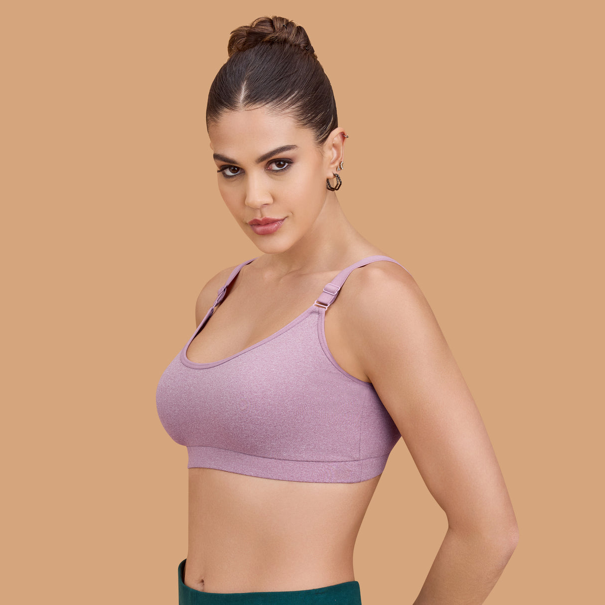 Seamless Breathable,Supportive,and Wire-Free Full Coverage Easy to Slip on Sports SQ1033