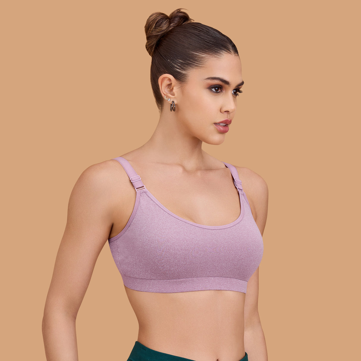 Seamless Breathable,Supportive,and Wire-Free Full Coverage Easy to Slip on Sports SQ1033