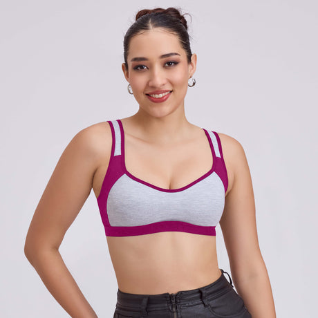 Comfortable Sports Bra for Women–Perfect for Low to Medium Impact Workouts SQ1020