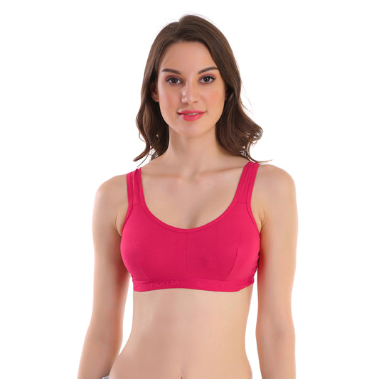 Pooja Ragenee Everyday Sports bra for Womens Magenta