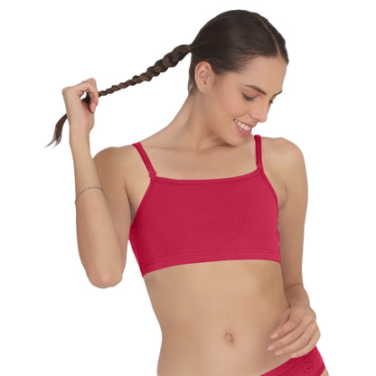 POOJA RAGENEE Smooth Fabric & comfortable Sports Bra for Fitness SQ1031B Magenta