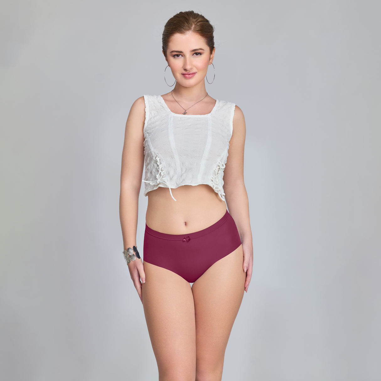 Plain Seamless Panty for Women – Soft, Stretchable & Invisible Comfort Innerwear PQ5033-2pc