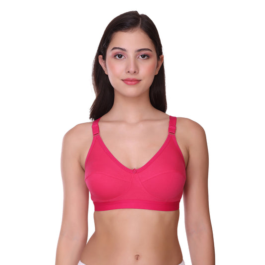 Pooja Ragenee Light Pad Cotton Regular bra for Women Magenta