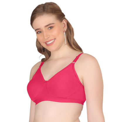 POOJA RAGENEE Seamless Moulded Non Padded Free Wired Comfortable Bra MQ3053 Magenta