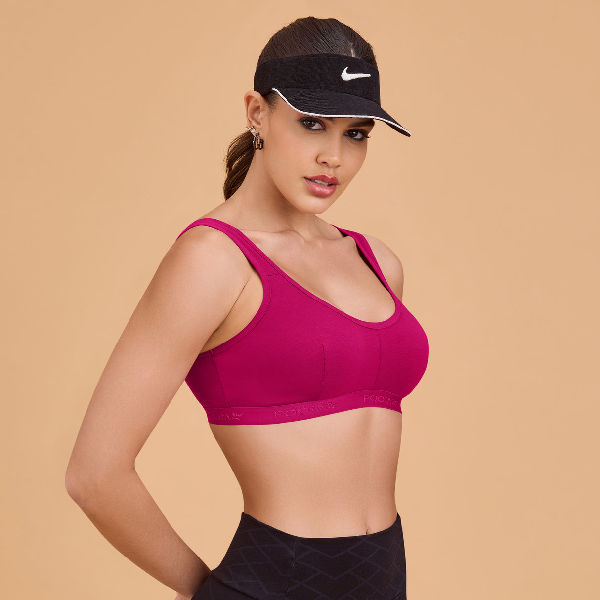 Non-Padded Sports Bra for Women | Wire-Free, Stretchable & Comfortable Fit SQ1011