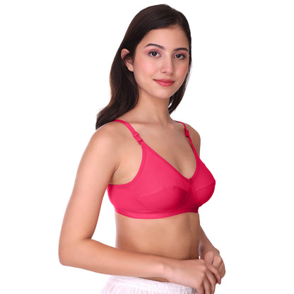 Pooja Ragenee Light Pad Cotton Regular bra for Women Magenta