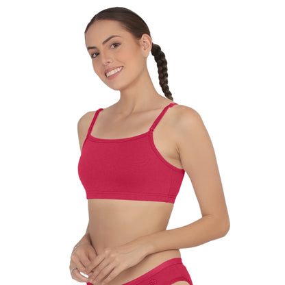 POOJA RAGENEE Smooth Fabric & comfortable Sports Bra for Fitness SQ1031B Magenta