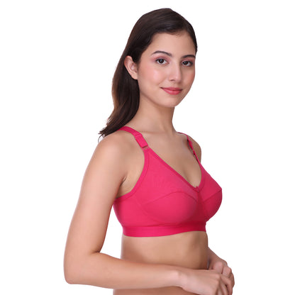 Pooja Ragenee Light Pad Cotton Regular bra for Women Magenta