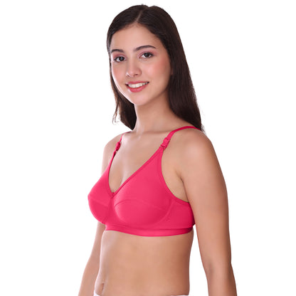 Pooja Ragenee Light Pad Cotton Regular bra for Women Magenta