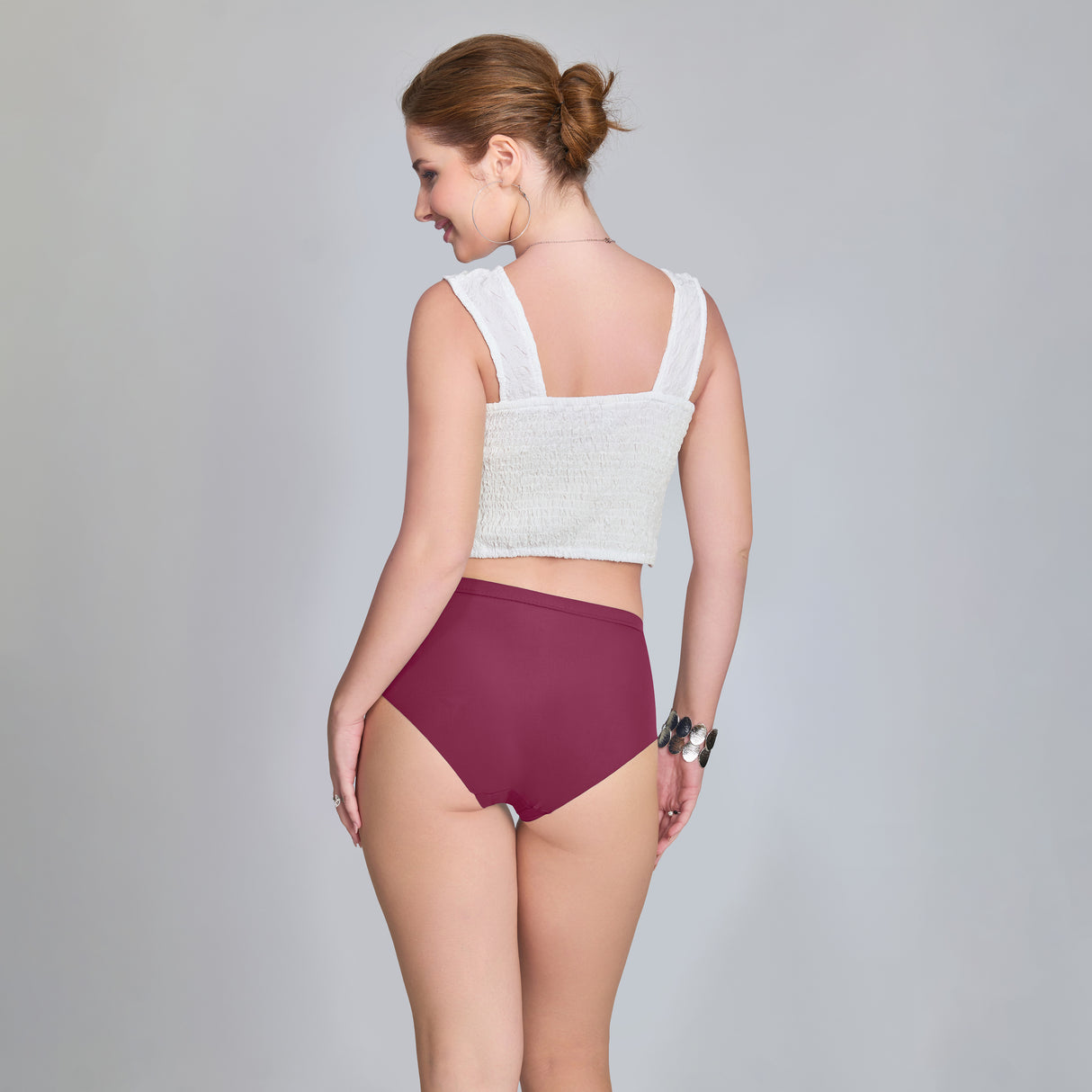 Plain Seamless Panty for Women – Soft, Stretchable & Invisible Comfort Innerwear PQ5033-2pc