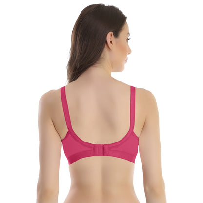 POOJA RAGENEE Seamless Moulded Non Padded Free Wired Comfortable Bra MQ3053D Magenta