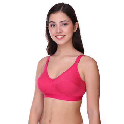 Pooja Ragenee Light Pad Cotton Regular bra for Women Magenta