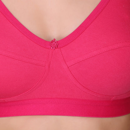 Pooja Ragenee Light Pad Cotton Regular bra for Women Magenta