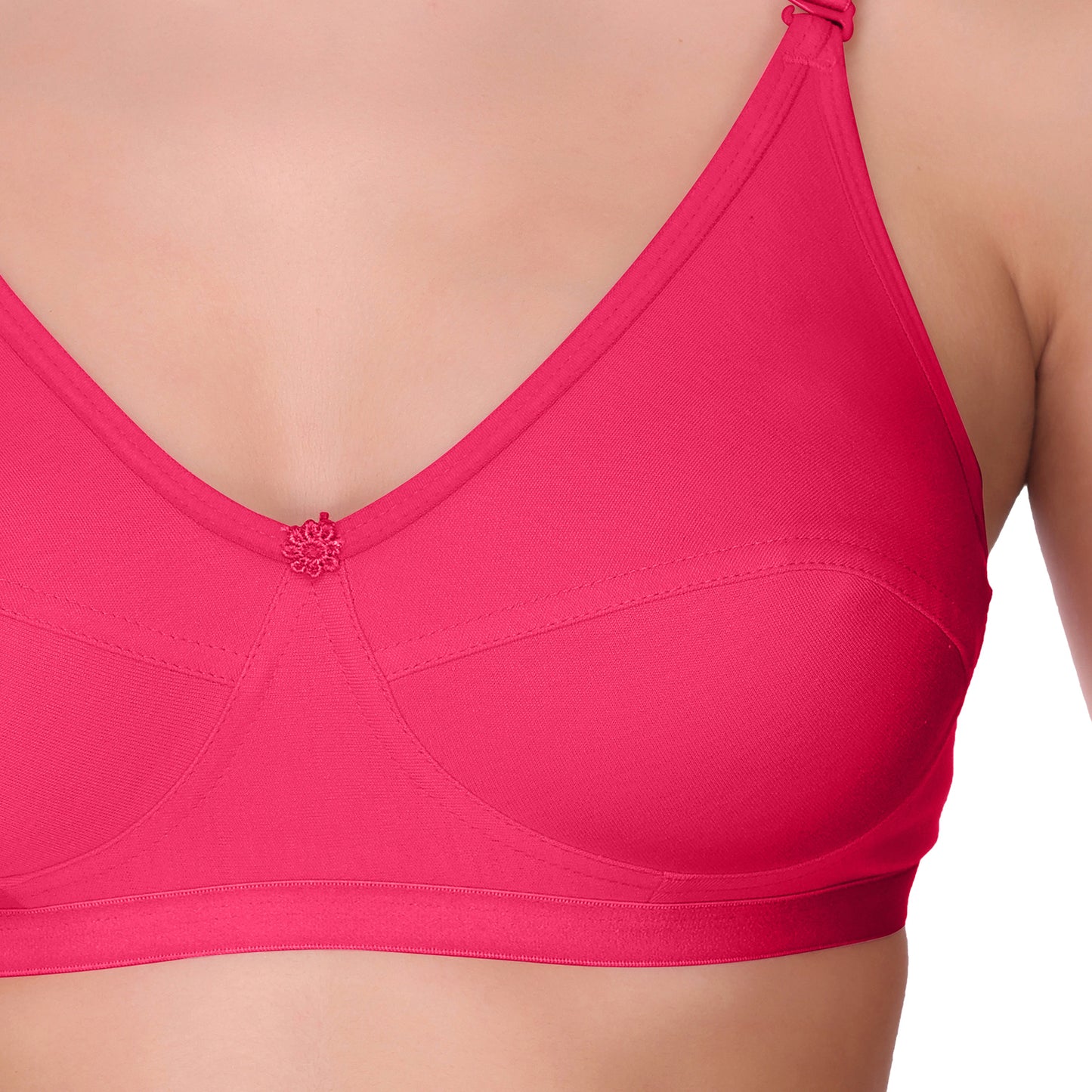 Pooja Ragenee Light Pad Cotton Regular bra for Women Magenta