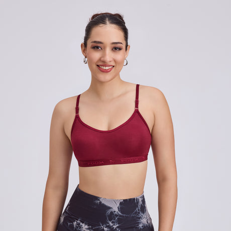 Comfortable, Wire-Free,Breathable,Stretchable, Daily Wear & Workout Support Bra SQ1022
