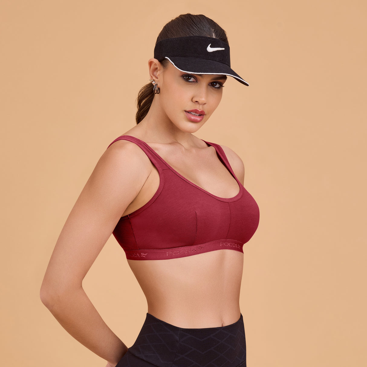 Non-Padded Sports Bra for Women | Wire-Free, Stretchable & Comfortable Fit SQ1011