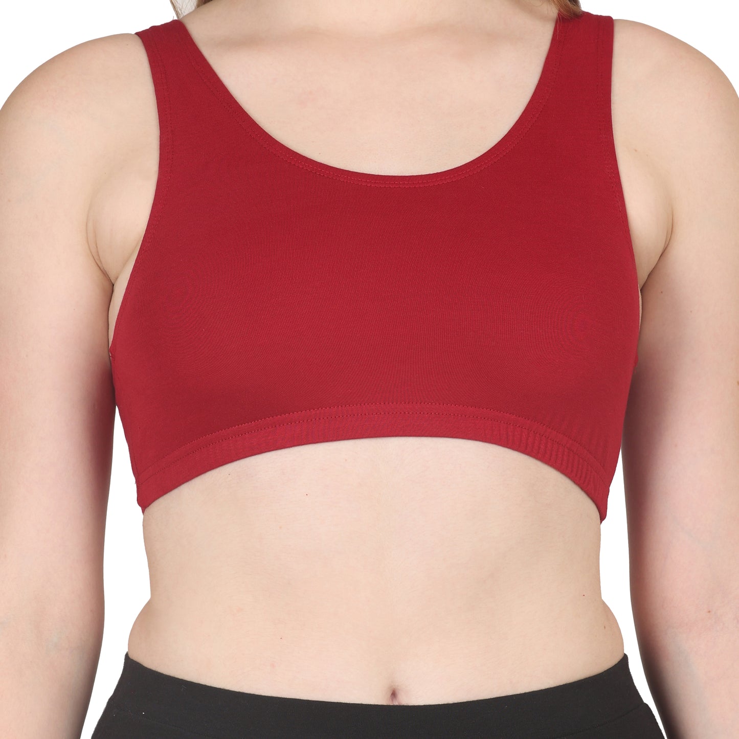 POOJA RAGENEE Skin Breathable & Comfort Sports Bra for Womens  SQ1030 Maroon