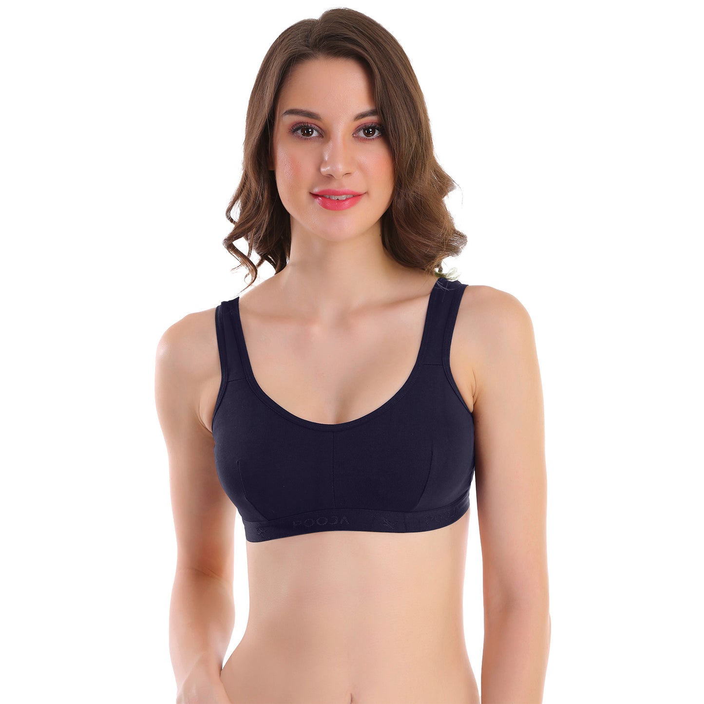 Pooja Ragenee Everyday Sports bra for Womens Navy Blue