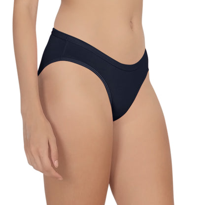 POOJA RAGENEE Women's Regular Cotton Lycra Panty PQ5024 Navy Blue-Nude-Purple