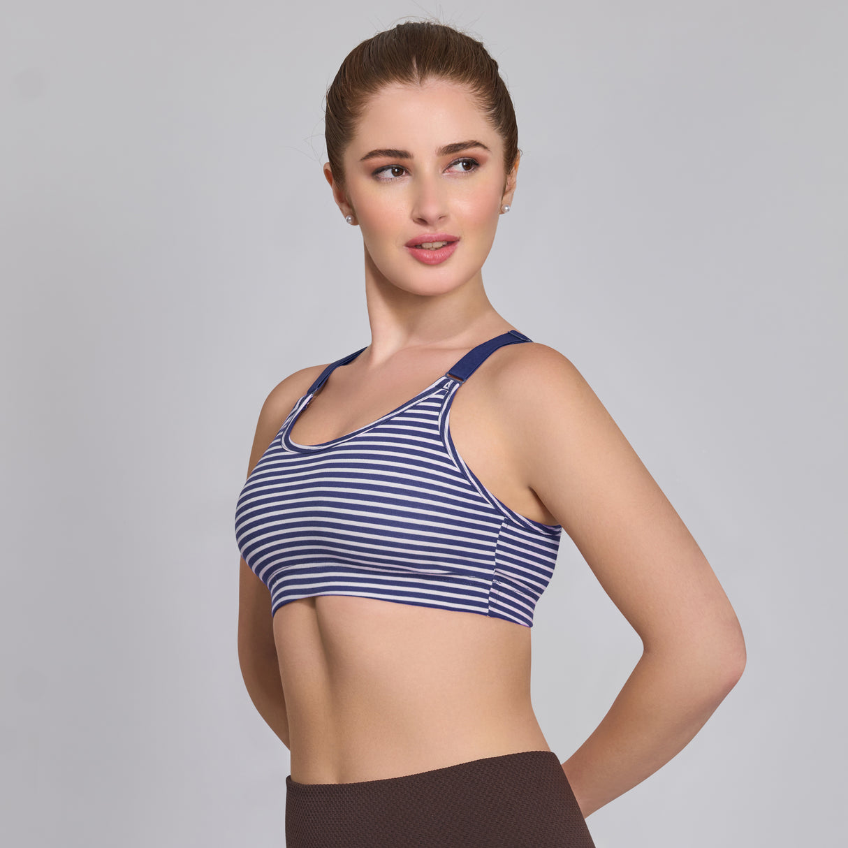 Stylish Printed Sports Bra–Breathable, Stretchable & Perfect for Everyday Comfort SQ1045