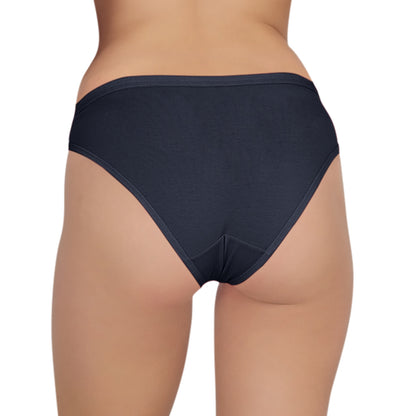 POOJA RAGENEE Women's Regular Cotton Lycra Panty PQ5024 Navy Blue-Nude-Purple