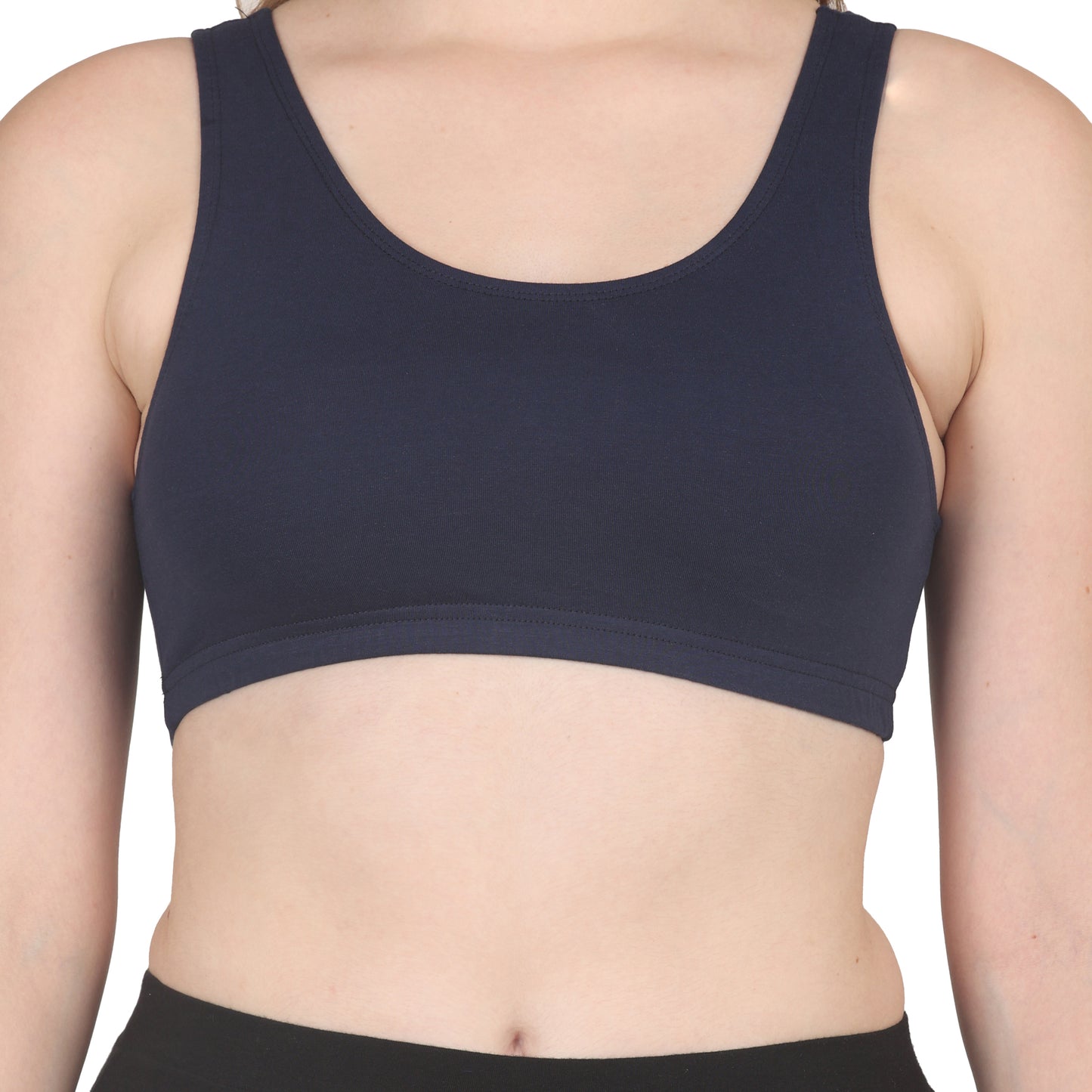 POOJA RAGENEE Skin Breathable & Comfort Sports Bra for Womens  SQ1030 Navy Blue