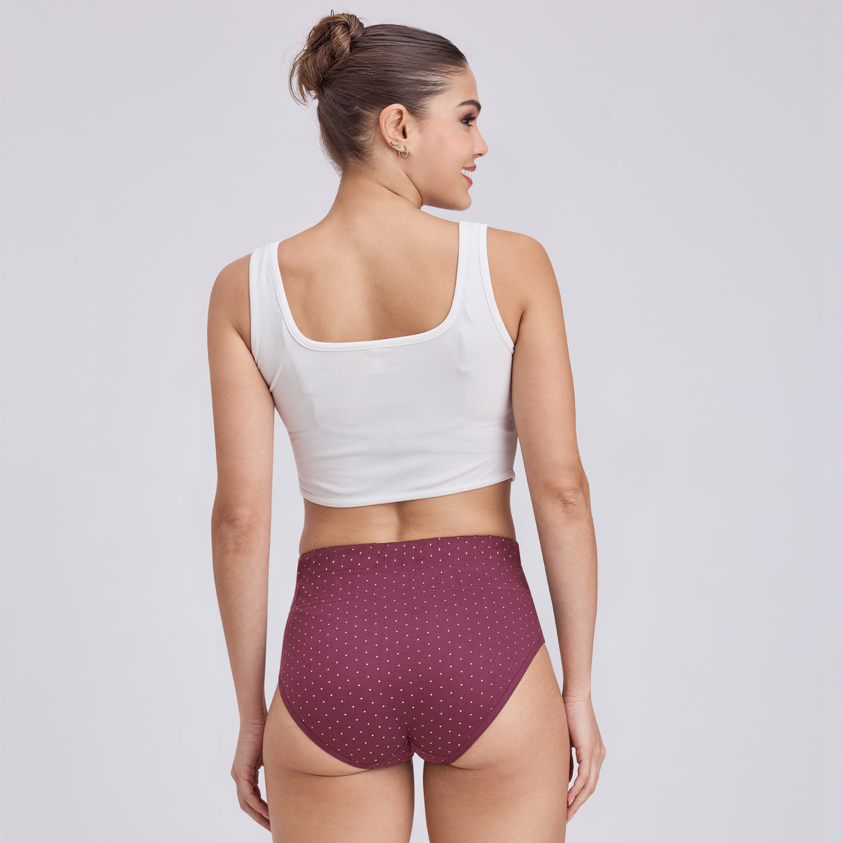 Soft Cotton Tummy Printed Panty for Women – High Waist Comfort Fit PQ5035