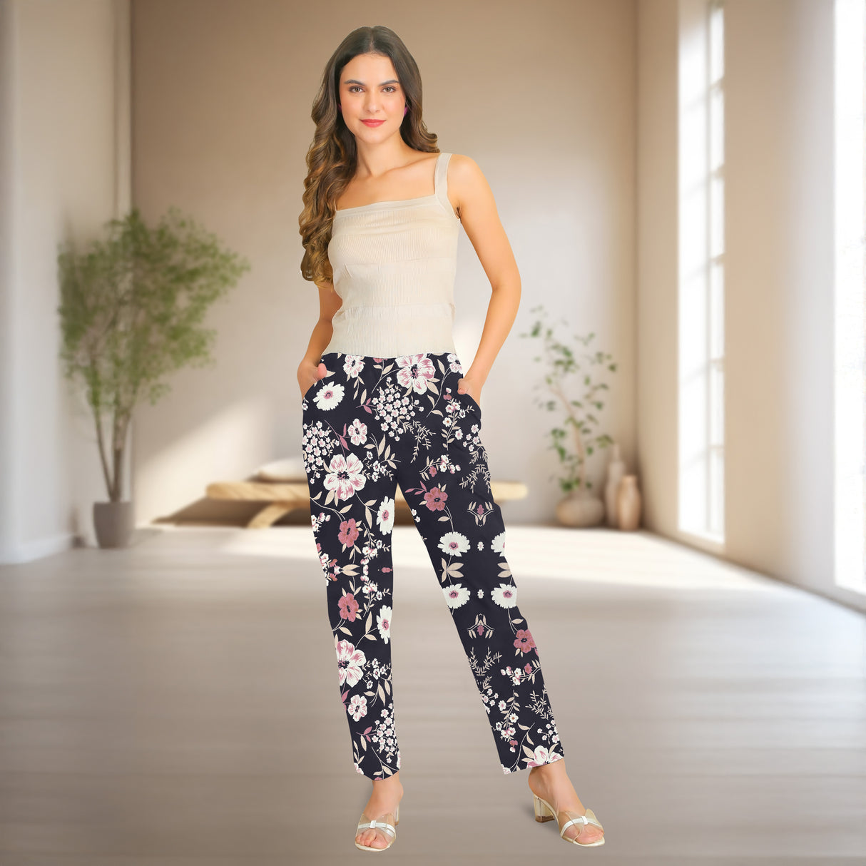 Women's Cotton Printed Pyjamas – Soft, Breathable & Stylish Nightwear PJ0001