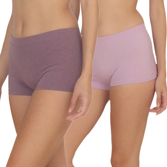 POOJA RAGENEE Women's Regular Cotton Milanch Panty PQ5026 Purple-Peach