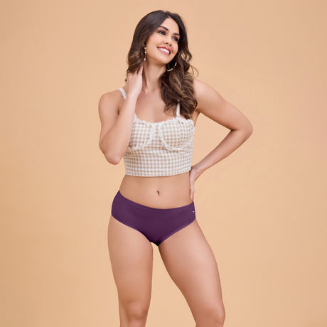 Women’s Plain Hipster Panty –Soft Cotton, Comfort & Everyday Fit PQ5042