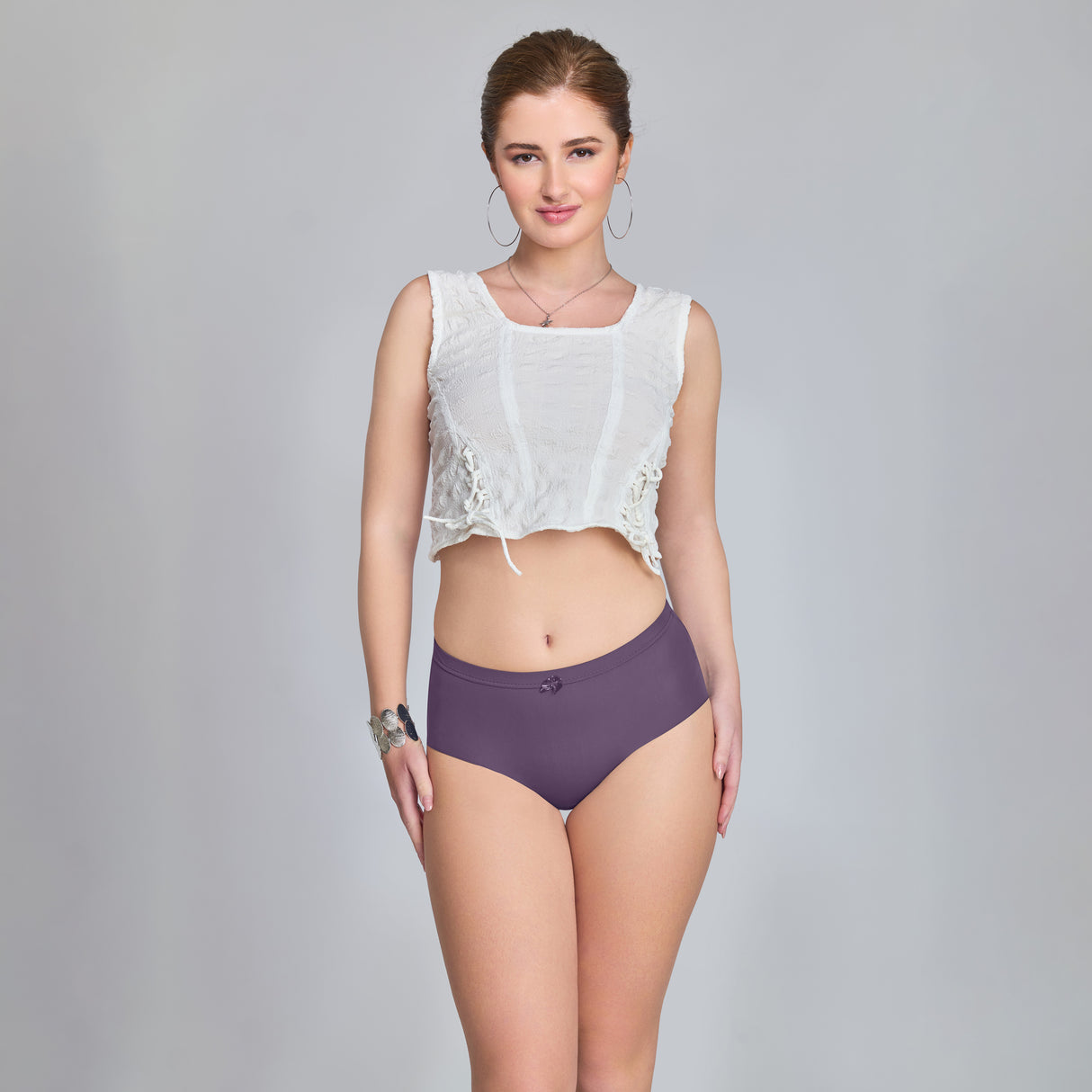 Plain Seamless Panty for Women – Soft, Stretchable & Invisible Comfort Innerwear PQ5033-2pc