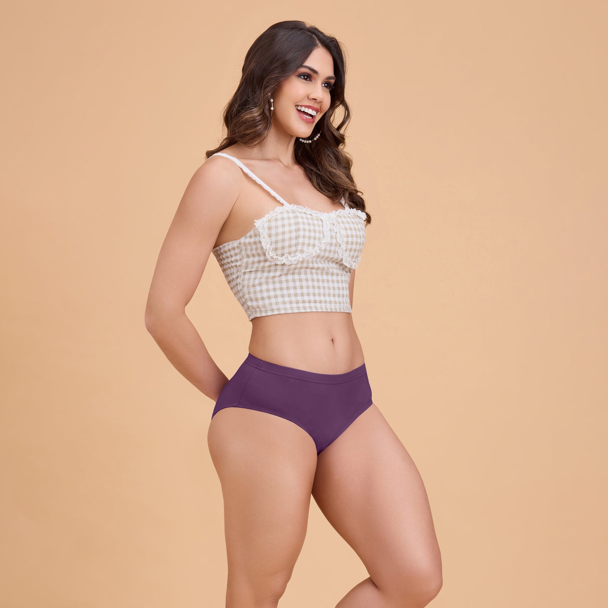Women’s Plain Hipster Panty –Soft Cotton, Comfort & Everyday Fit PQ5042-3PC