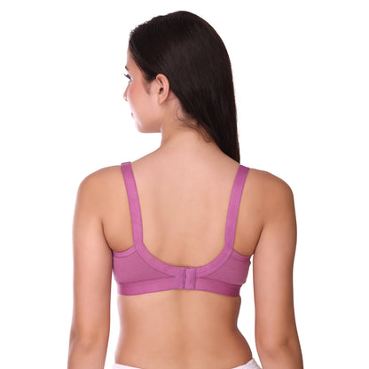 Pooja Ragenee Light Pad Cotton Regular bra for Women Purple