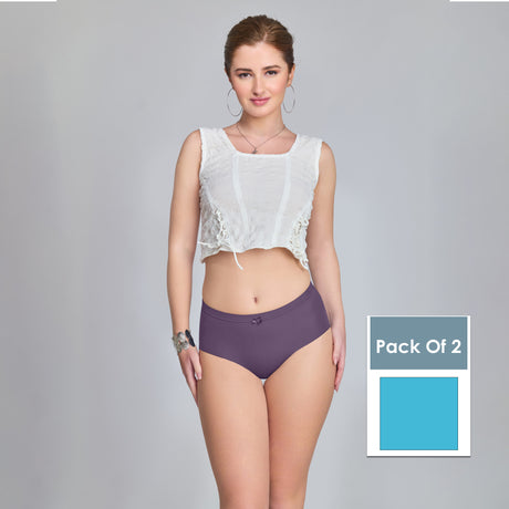 Plain Seamless Panty for Women – Soft, Stretchable & Invisible Comfort Innerwear PQ5033-2pc