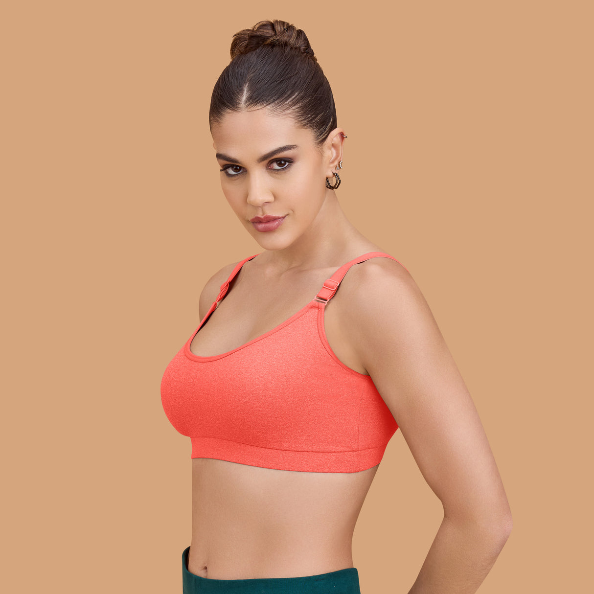 Seamless Breathable,Supportive,and Wire-Free Full Coverage Easy to Slip on Sports SQ1033