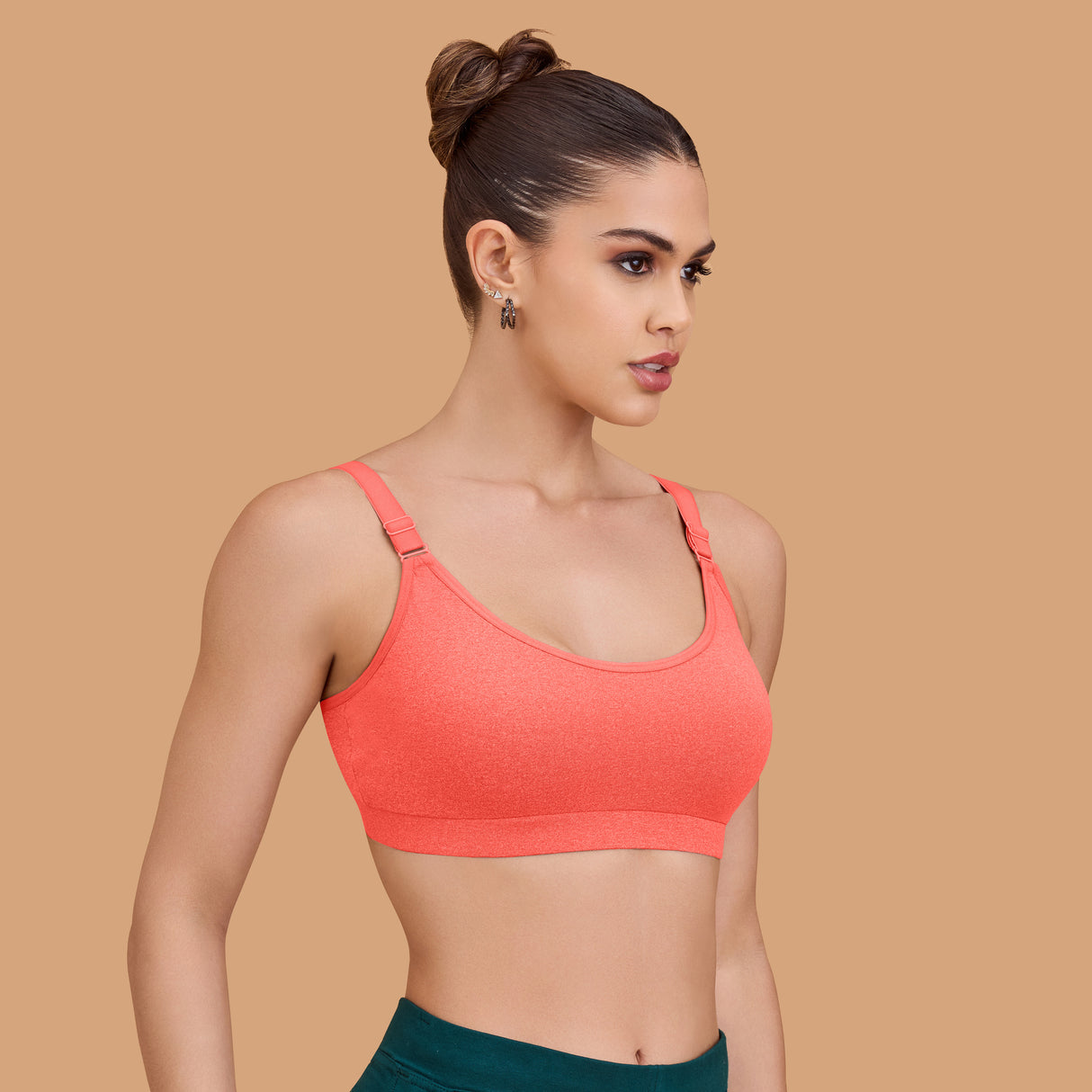 Seamless Breathable,Supportive,and Wire-Free Full Coverage Easy to Slip on Sports SQ1033