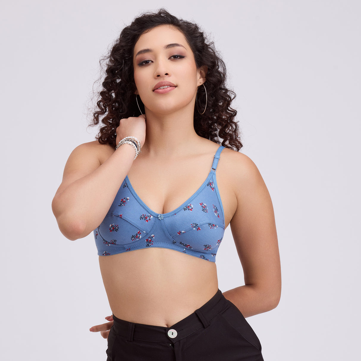 Stylish Printed Bra for Women – Soft, Supportive & Comfortable Fit BQ2023