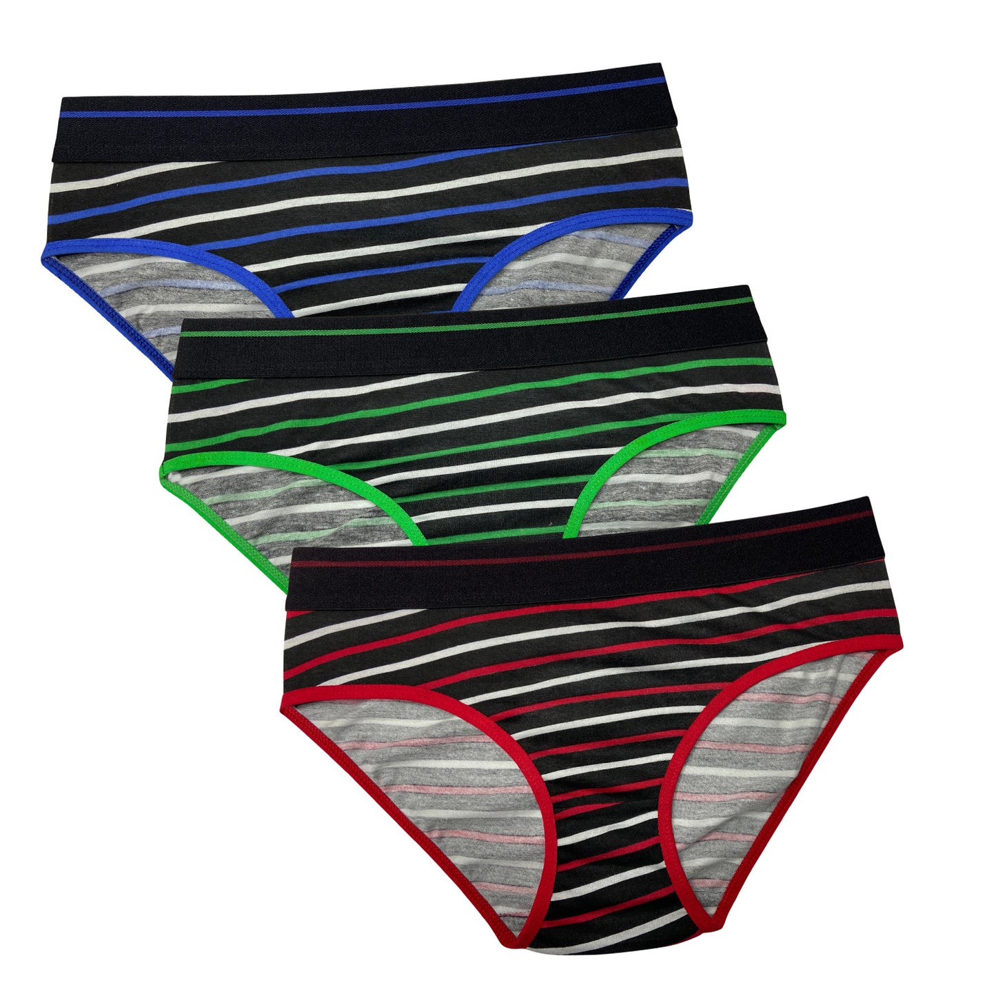 Pooja Ragenee Cotton Blend Hipster Panty PQ5025 RED-GREEN-BLUE