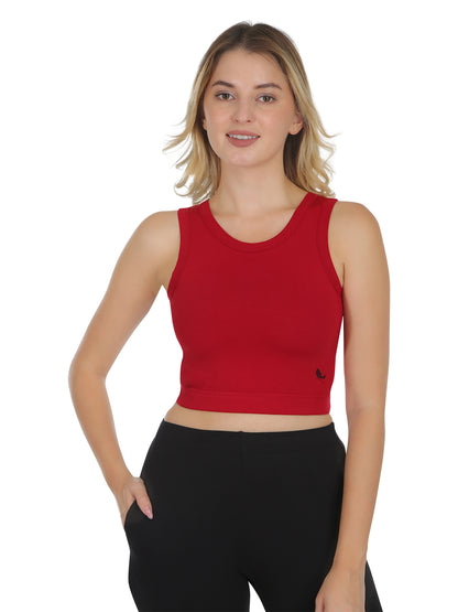 POOJA RAGENEE Smooth Fabric & comfortable Sports Bra for Fitness SQ1039 Red