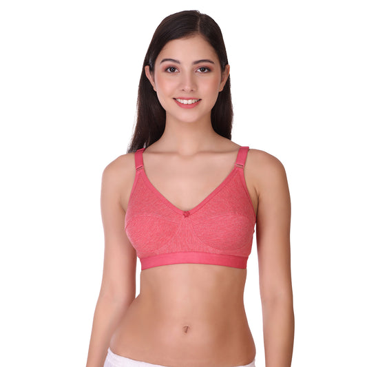 POOJA RAGENEE Regular Cotton Blend Bra -red