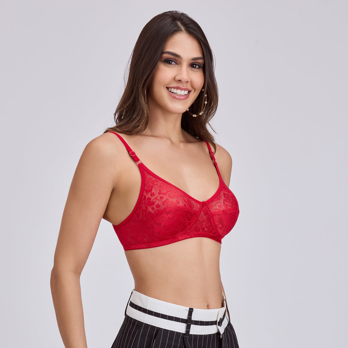 Elegant Full Net Fancy Bridal Bra – Stylish & Comfortable Lingerie BQ2187