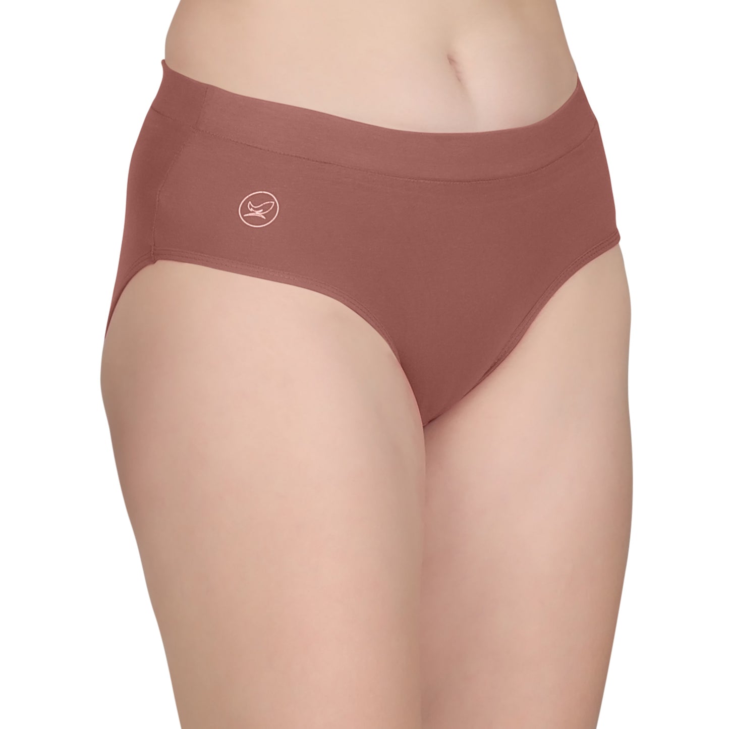 POOJA RAGENEE Women's Regular Cotton Lycra Panty PQ5023 Rust-Wine