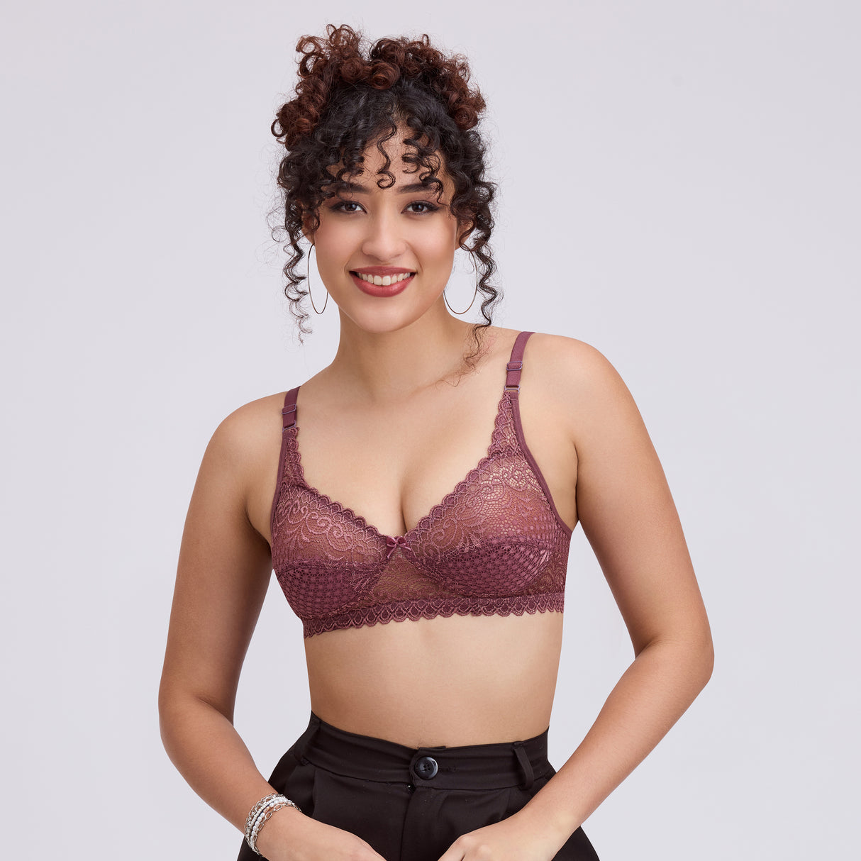 Elegant Full Net Fancy Bridal Bra – Stylish & Comfortable Lingerie BQ2188