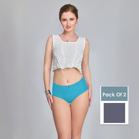 Plain Seamless Panty for Women – Soft, Stretchable & Invisible Comfort Innerwear PQ5033-2pc
